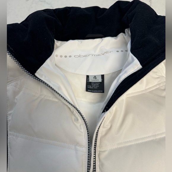 Obermeyer White Ski Duck Down Jacket  Size 4 - Picture 7 of 15